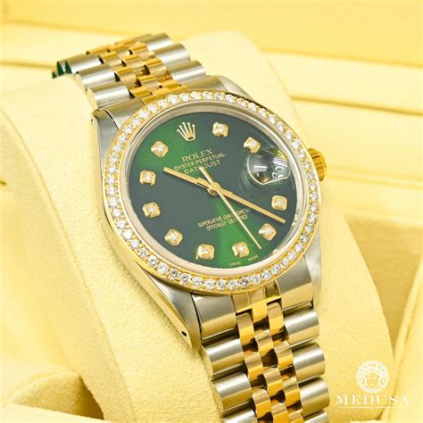 montre rolex fond vert|rolex oyster bracelet.